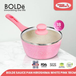 Bolde Sauce Pan Hiroshima White Pink 18Cm